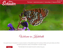 Tablet Screenshot of haus-schieder.com